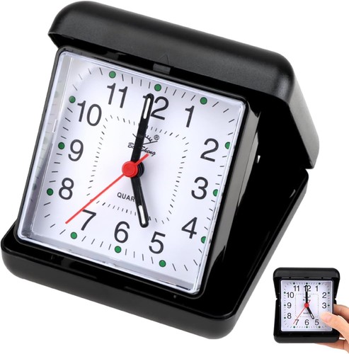 Folding travel alarm - folding, clock