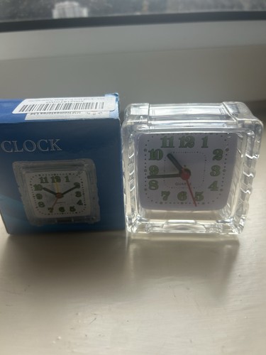 Bnib small clear travel alarm - travel,