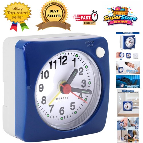 Silent mini travel alarm clock - travel,