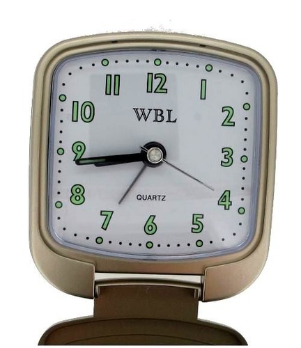 Travel clock with alarm - travel, white