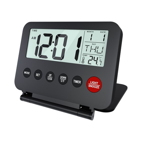 Small digital travel alarm - travel,