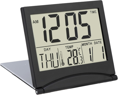Digital lcd travel alarm - digital,