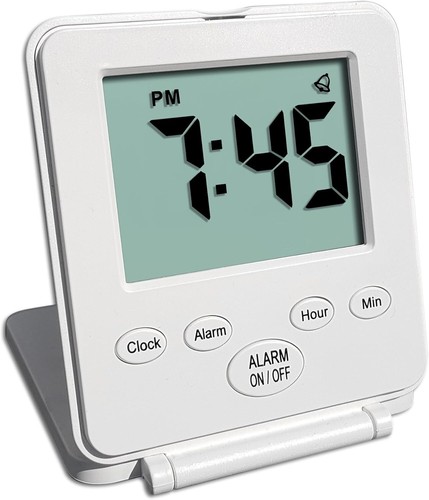 Digital travel alarm clock - alarm,