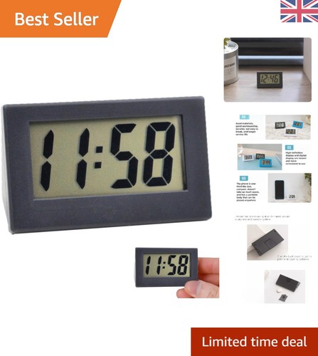 Sleek led travel alarm clock - sleek,