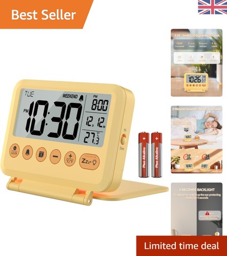 Sleek travel alarm clock - alarm, with