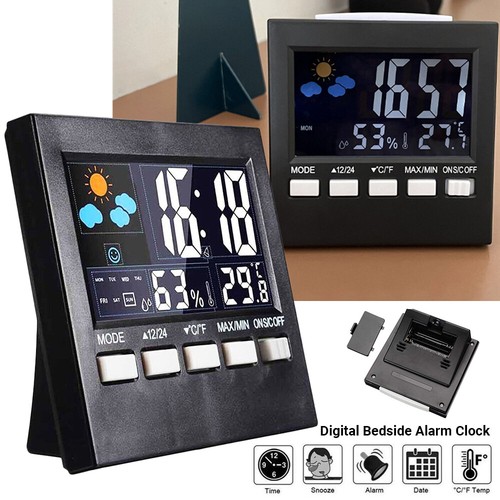 Black digital lcd - lcd, desk
